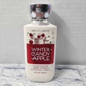Sealed Bath and Bodyworks Winter Candy Apple 24 Hour Body Lotion 8oz Shea Butter